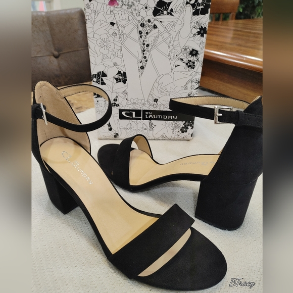 Womens Chinese Laundry Jesse block heel sandals. Black 10M Excellent condition. - Picture 1 of 5